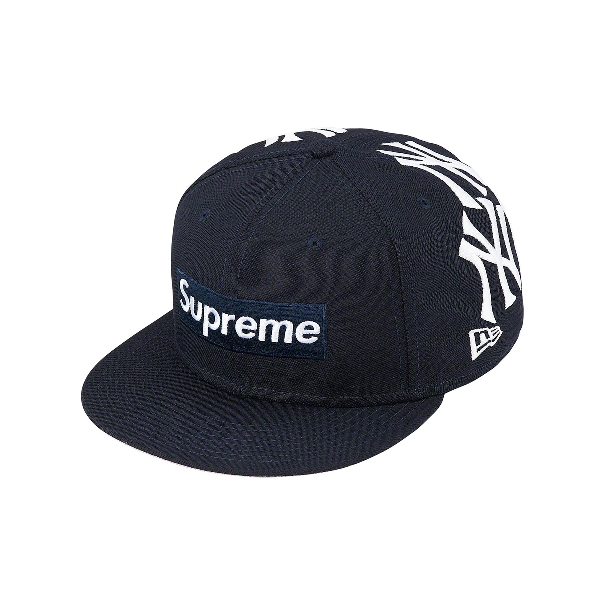 Supreme New York Yankees Box Logo New Era Cap Navy – STEALPLUG KL