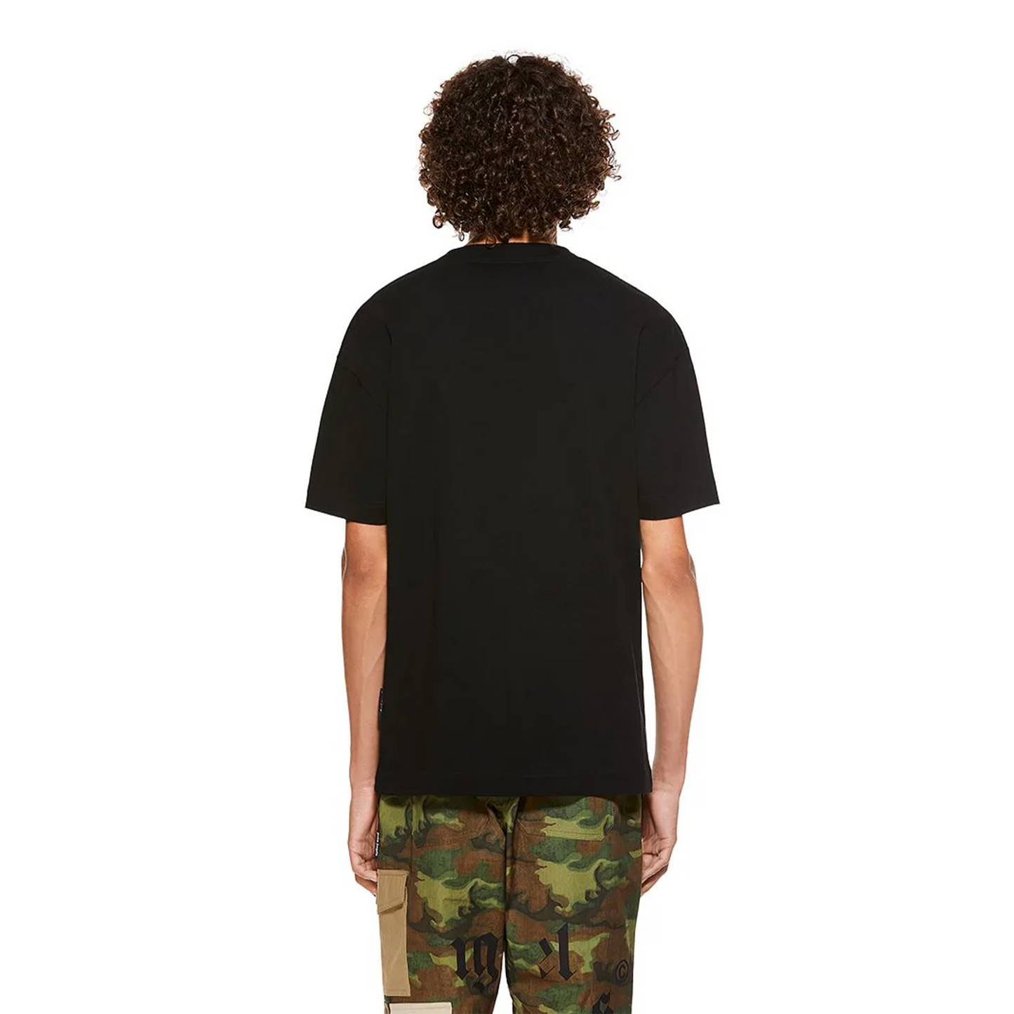 PALM ANGELS Burning Head Logo Tee Black