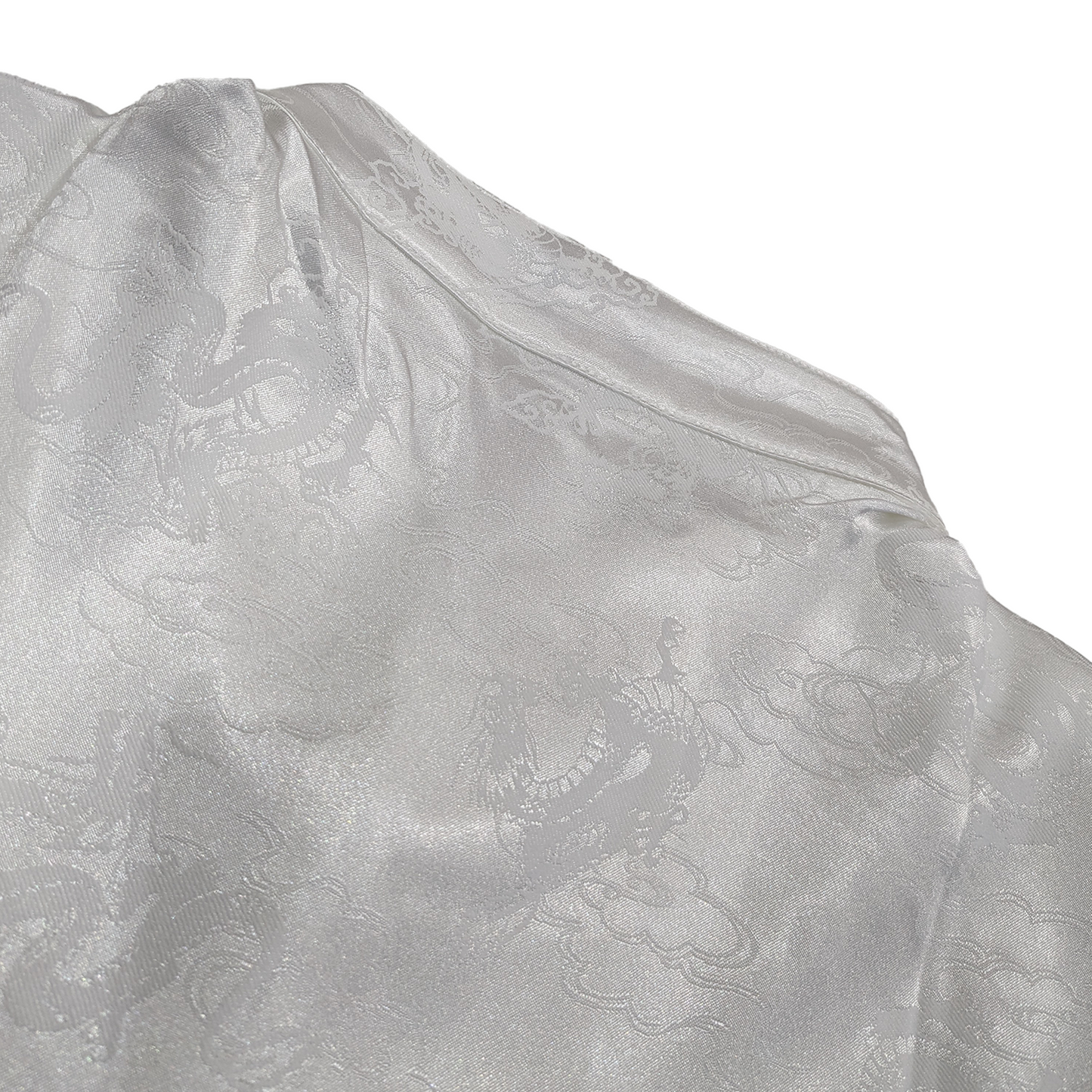 EK Collection Cheong Sam Crop Top White (SS23)
