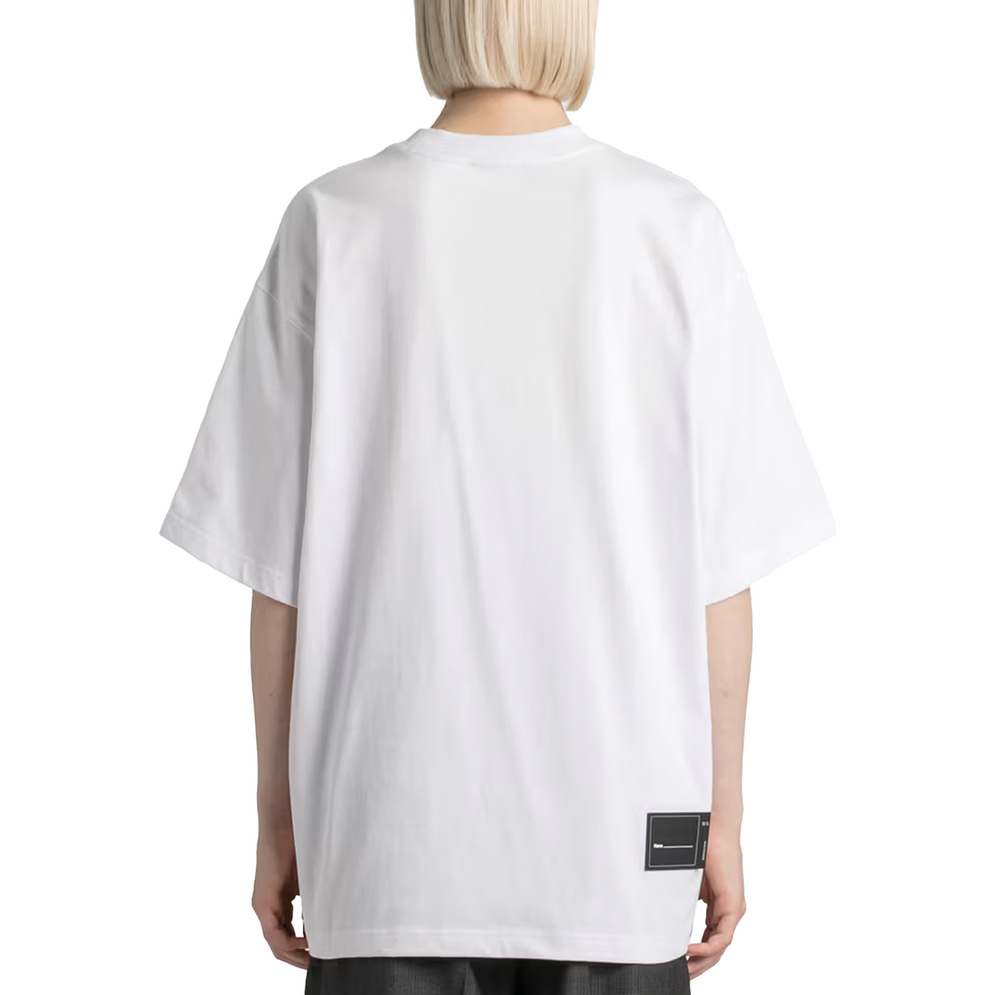 WE11DONE Oversized Logo Print Tee White