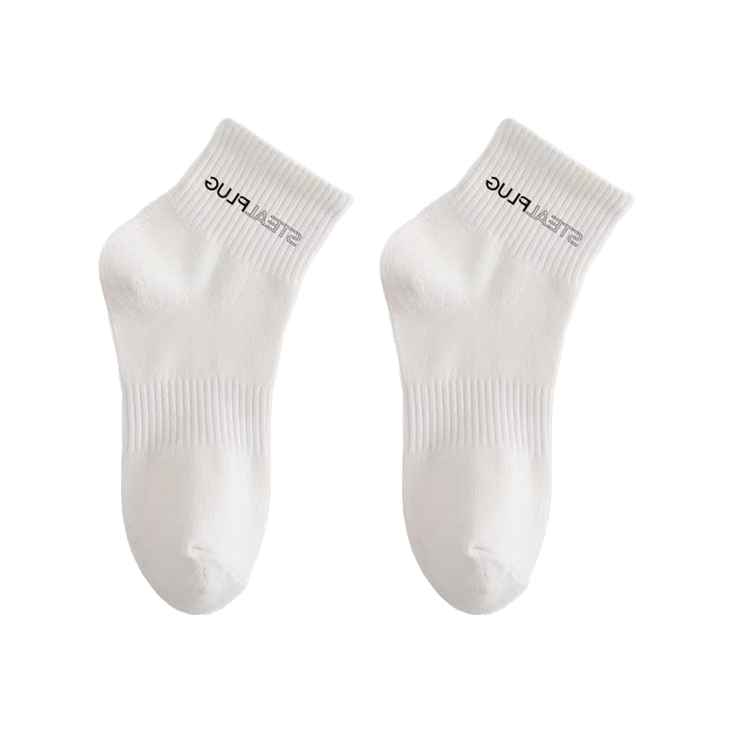 STEALPLUG Logo Socks Cream White
