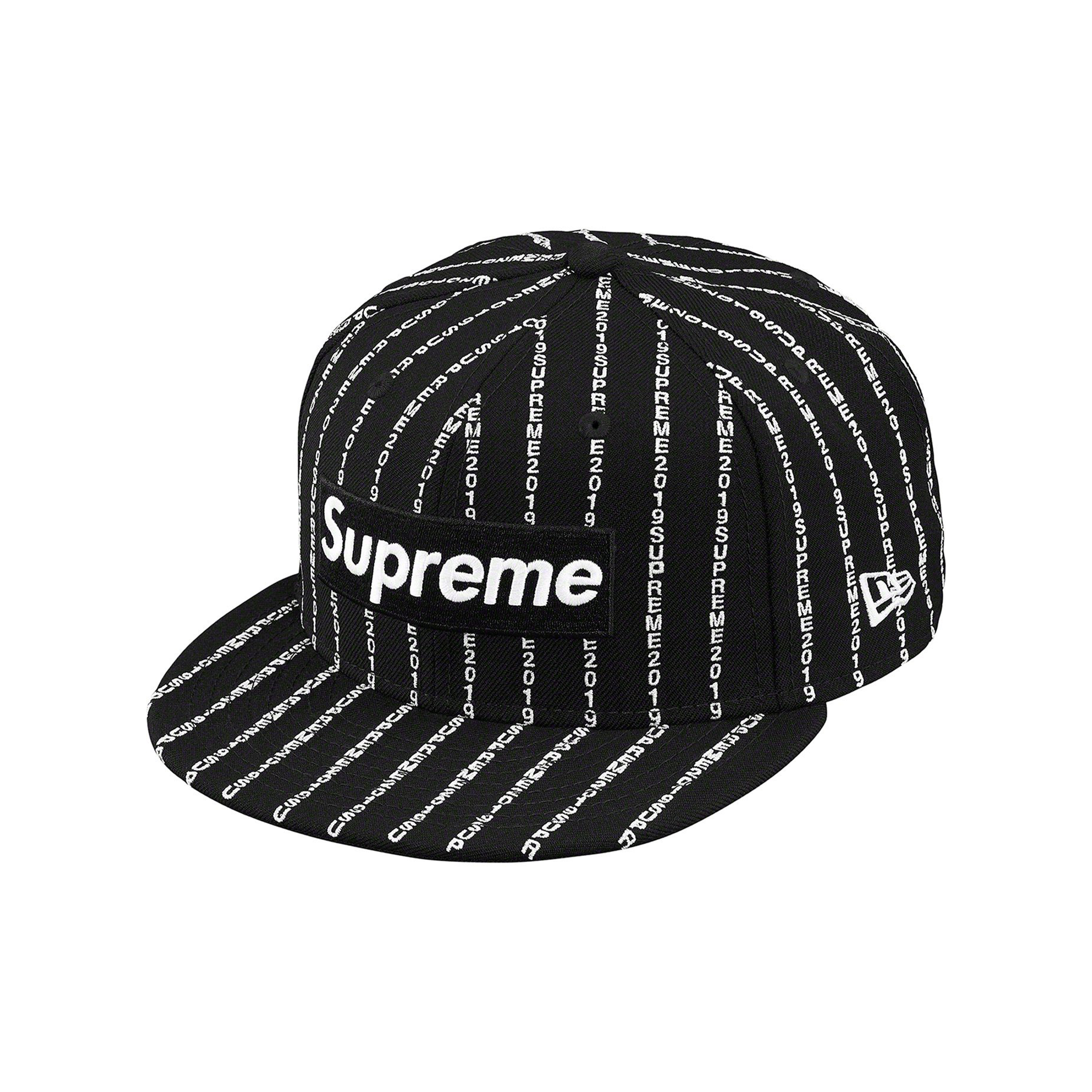 Supreme Text Stripe New Era Cap Black – STEALPLUG KL