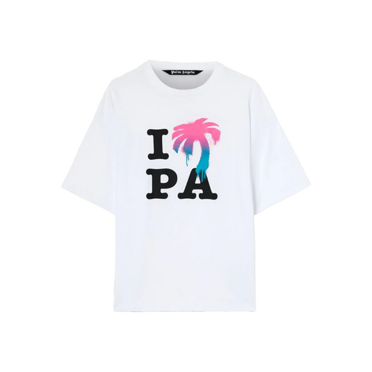 PALM ANGELS I Love PA Tee White/Multi