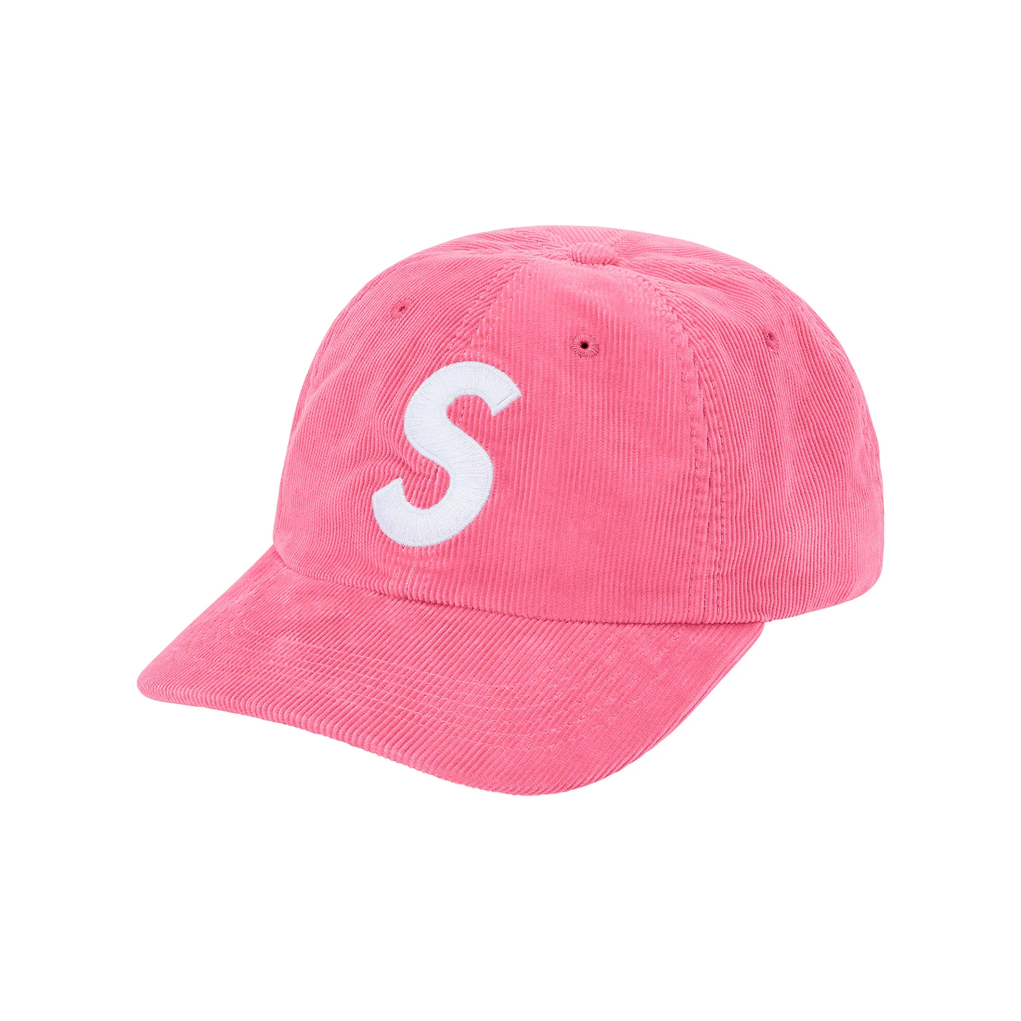 Supreme Fine Wale Corduroy S Logo 6-Panel Cap Pink – STEALPLUG KL