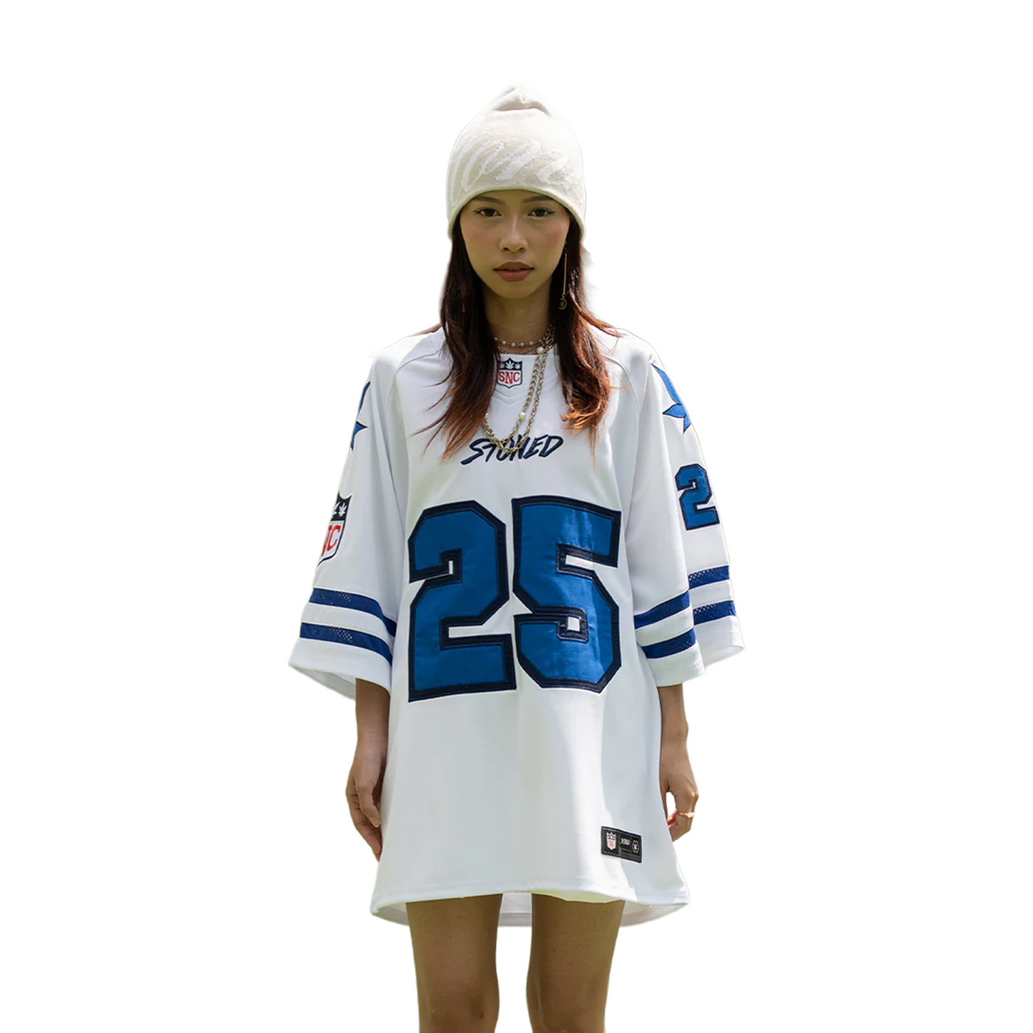 Stoned & Co ® FORCE : NFL Jersey White (SS25)