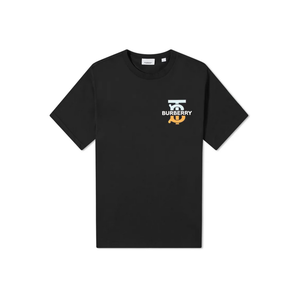 BURBERRY Ganther Multi Logo Tee Black