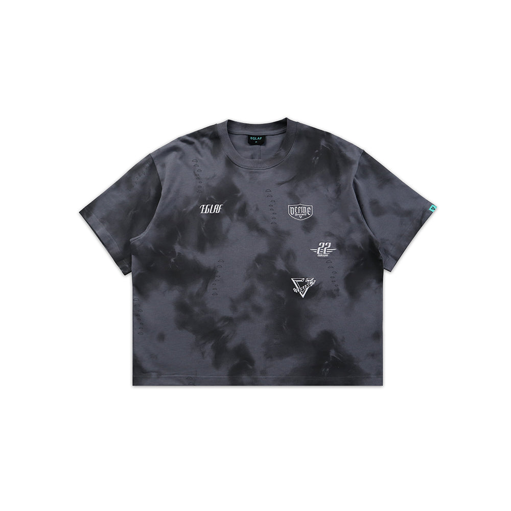 EGLAF R//W Badges Boxy Tee Cool Grey (FW25)