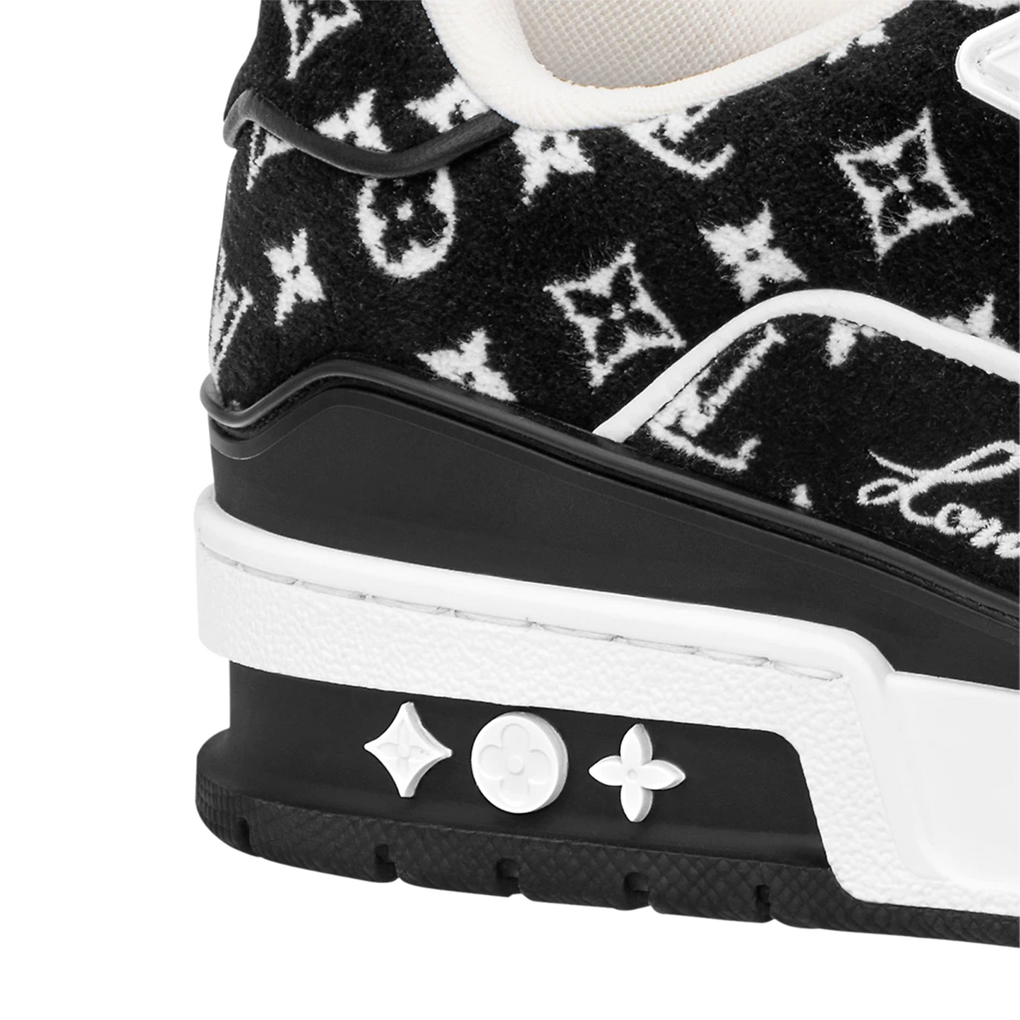 LOUIS VUITTON Trainer Sneaker Denim Noir