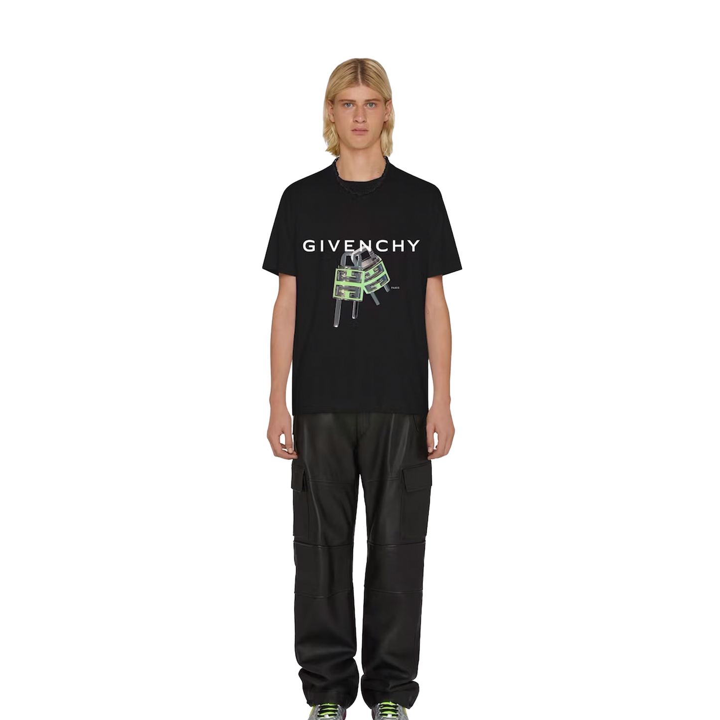 GIVENCHY 4G Padlock Print Tee Black (Slim Fit)