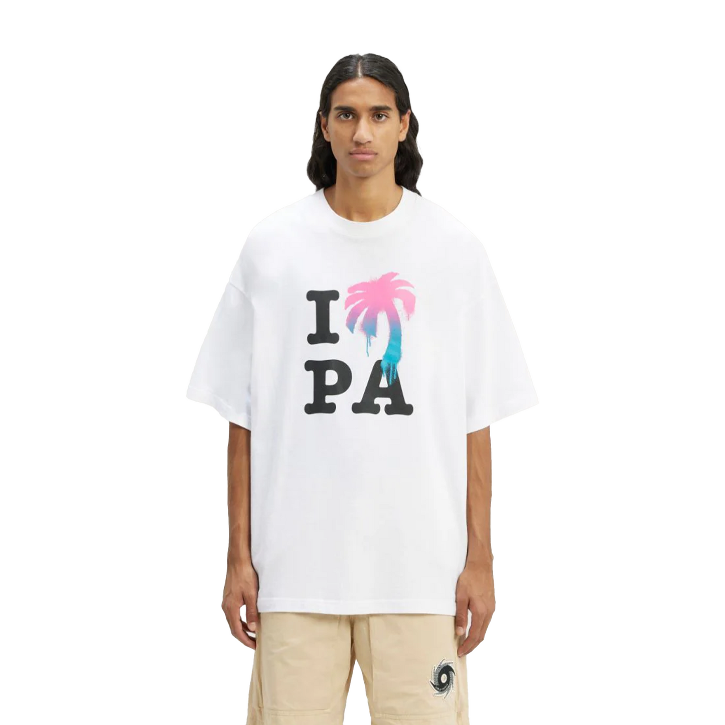 PALM ANGELS I Love PA Tee White/Multi