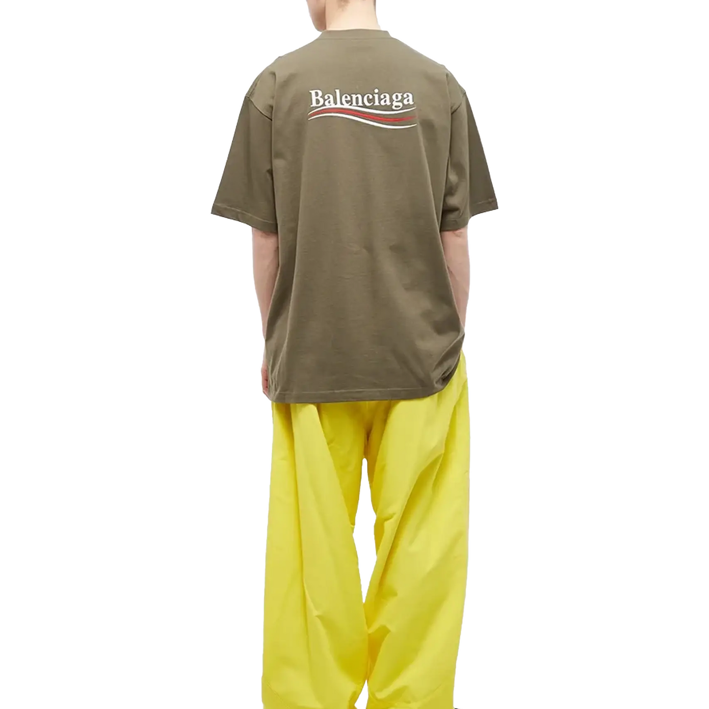 BALENCIAGA Political Campaign Tee Khaki (SS23)