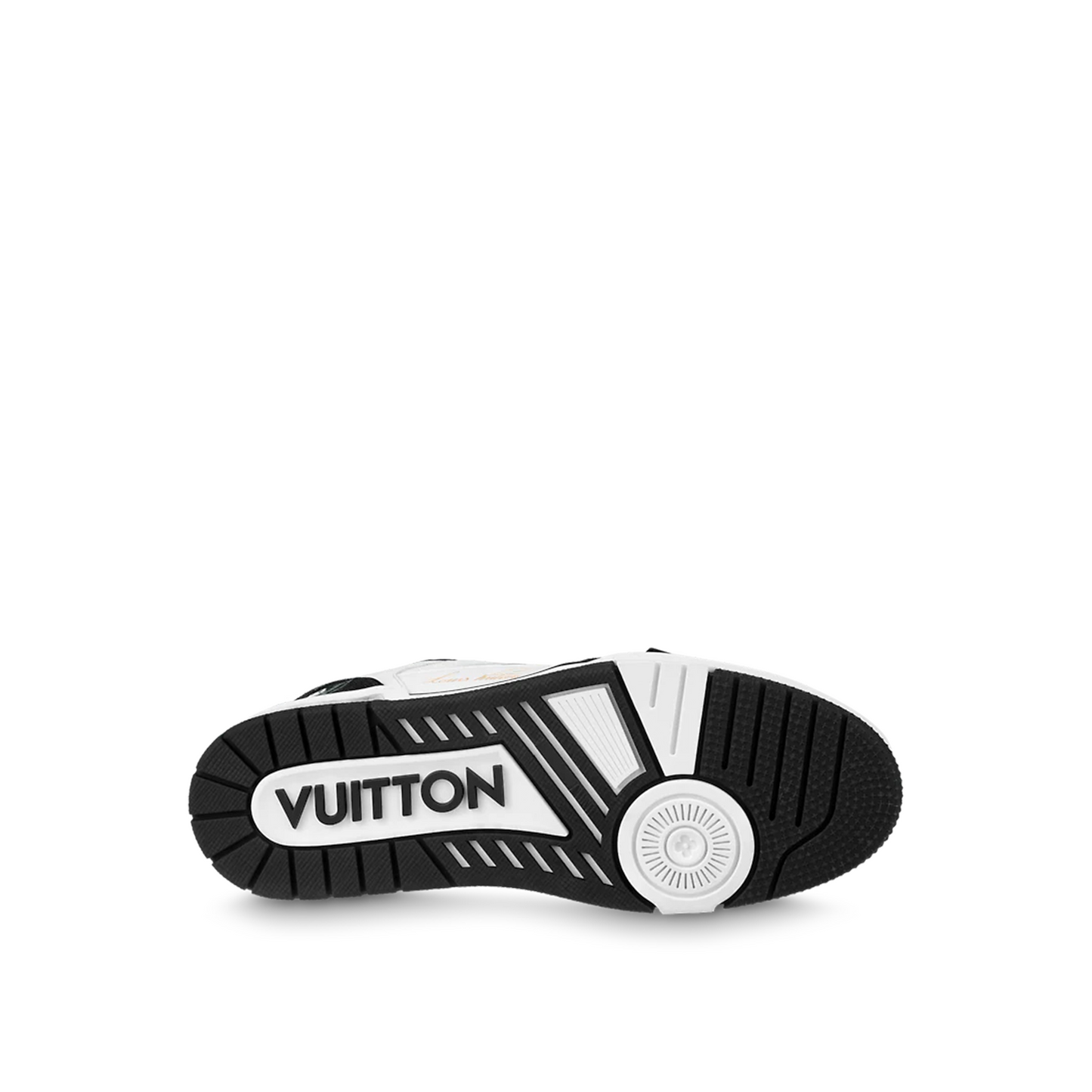 LOUIS VUITTON LV Trainer Velcro Strap Monogram Denim Black White