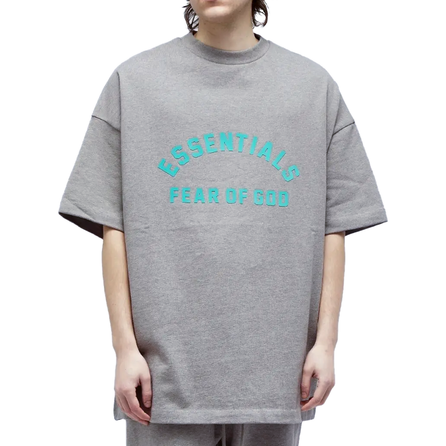 Fear of God Essentials Heavy Jersey Tee Dark Heather Oatmeal (FW23)