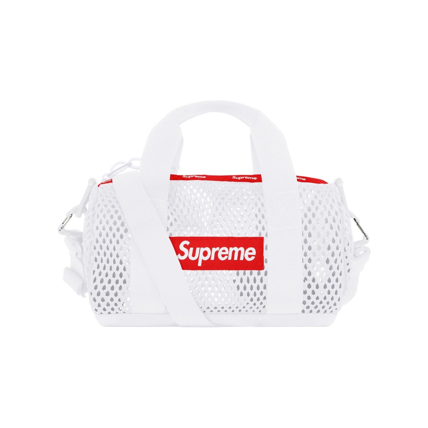 Supreme Mesh Mini Duffle Bag White (SS23)