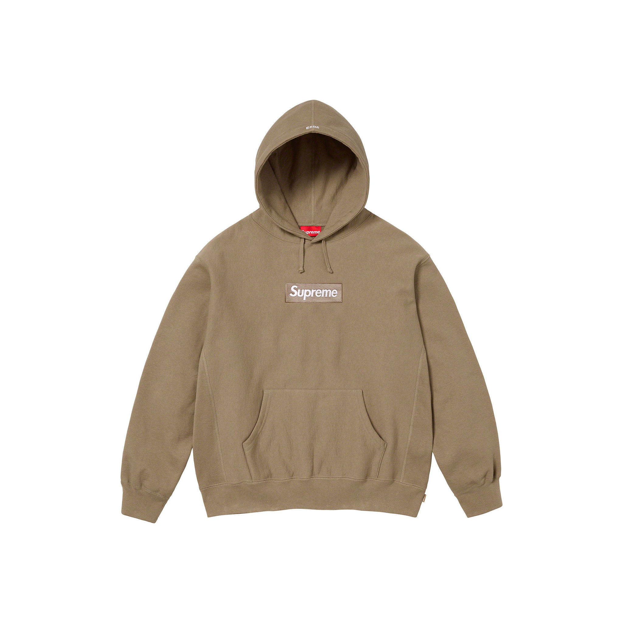 Supreme Box Logo Hoodie Dark Sand (FW23) – STEALPLUG KL Supreme Box Logo Hoodie Dark Sand (FW23) – STEALPLUG KL