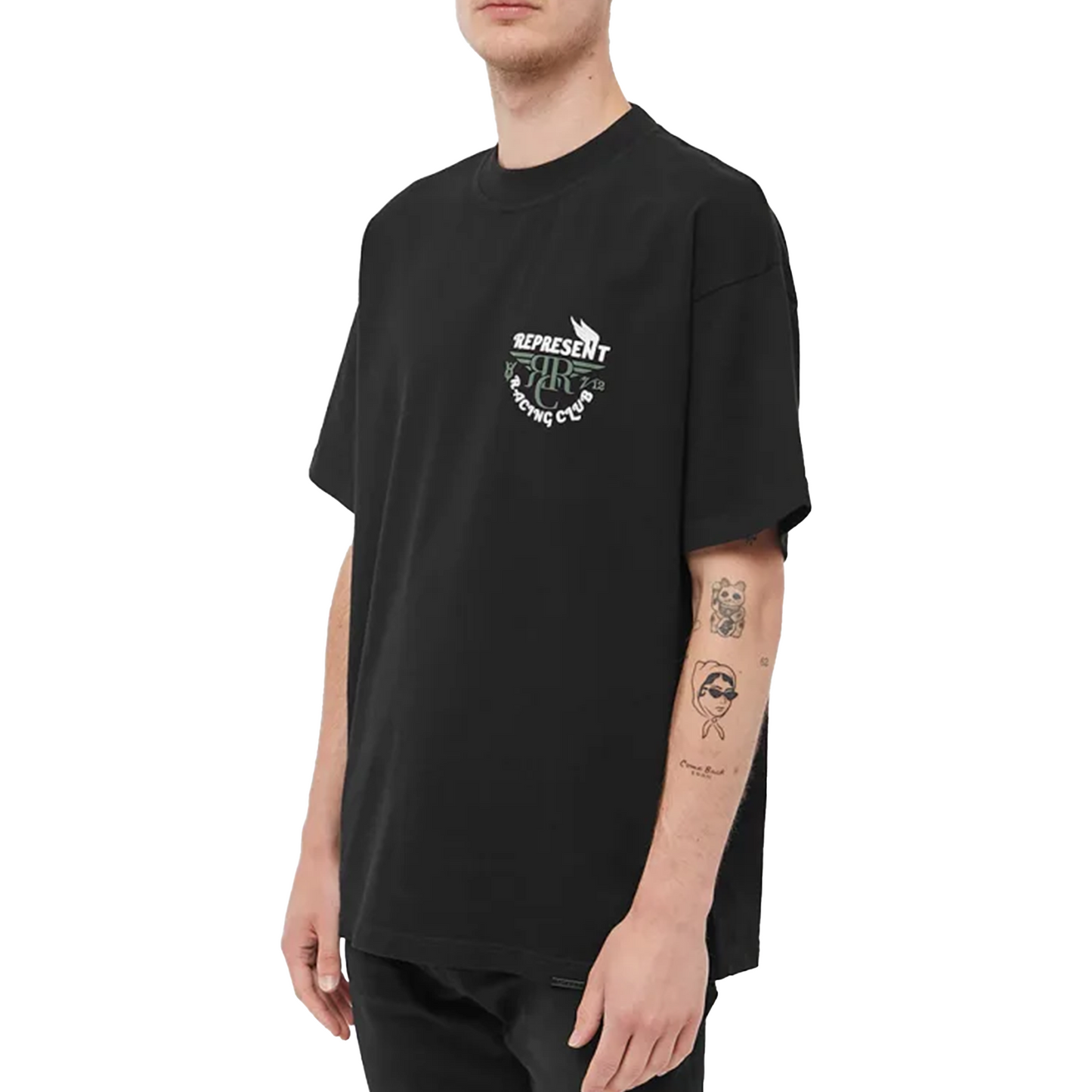 Represent Racing Club Tee Jet Black