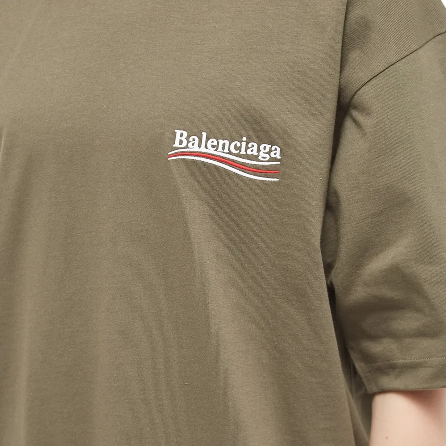 BALENCIAGA Political Campaign Tee Khaki (SS23)