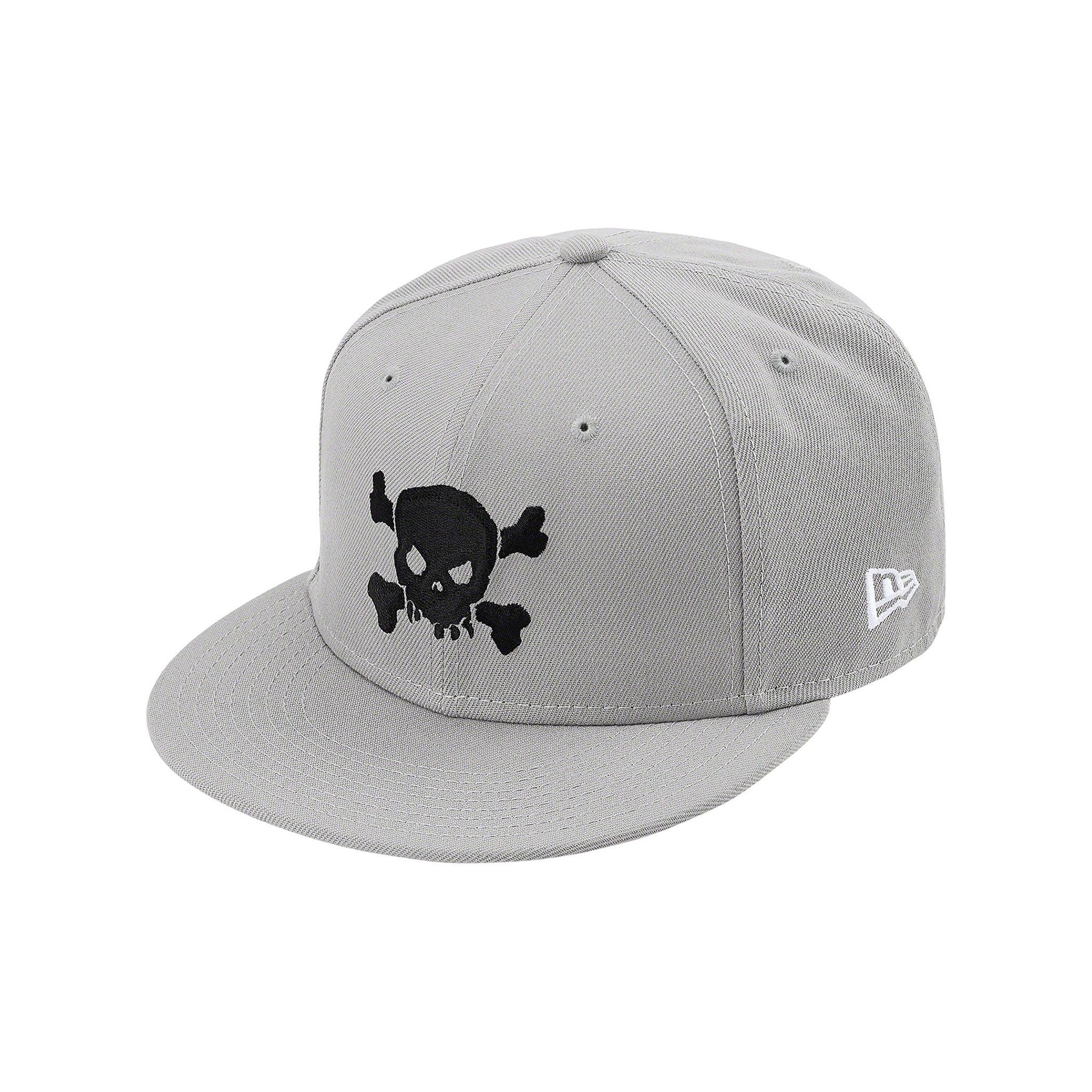 Supreme Skull New Era Cap Grey