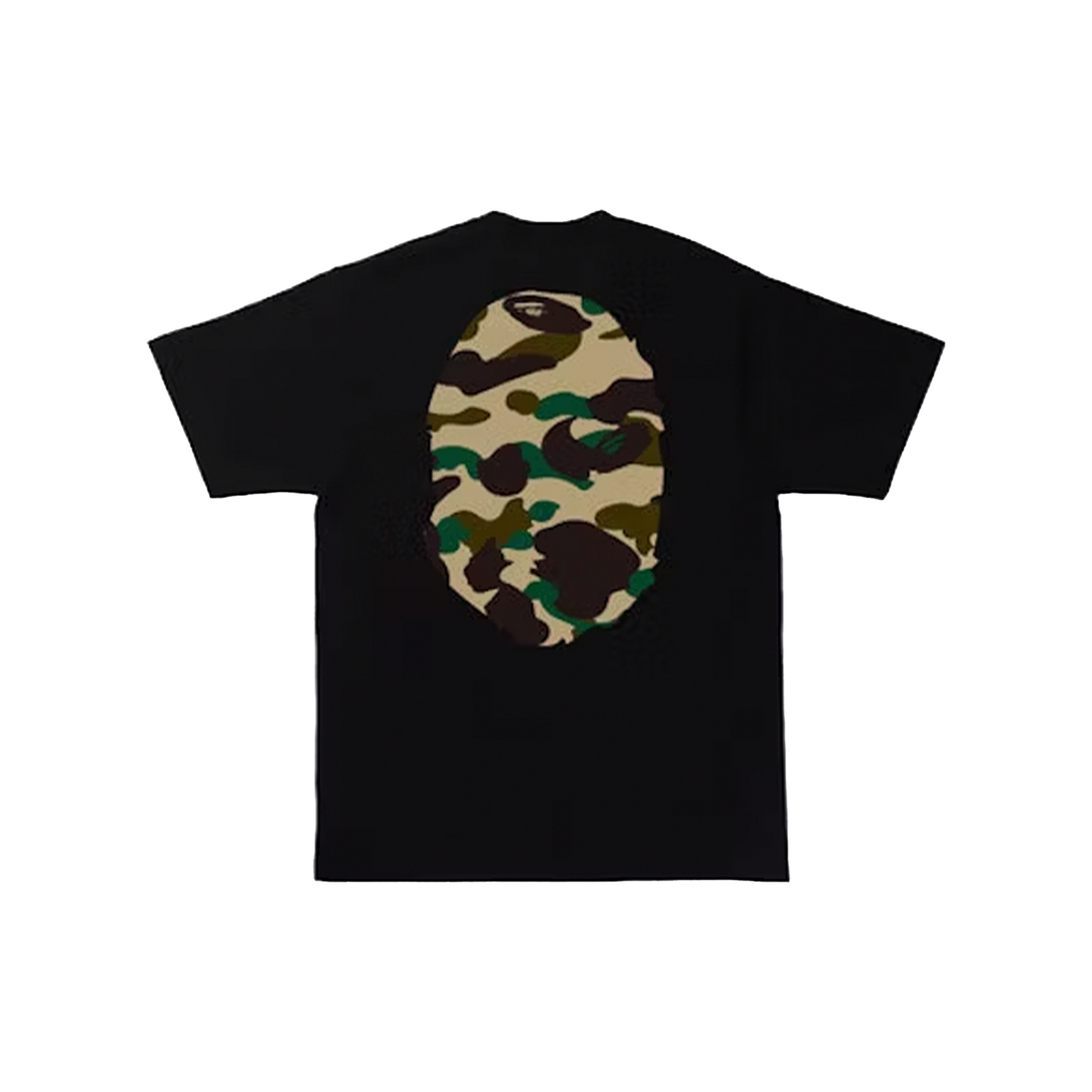 BAPE 1st Camo Big Ape Head Tee Black/Yellow (SS18)