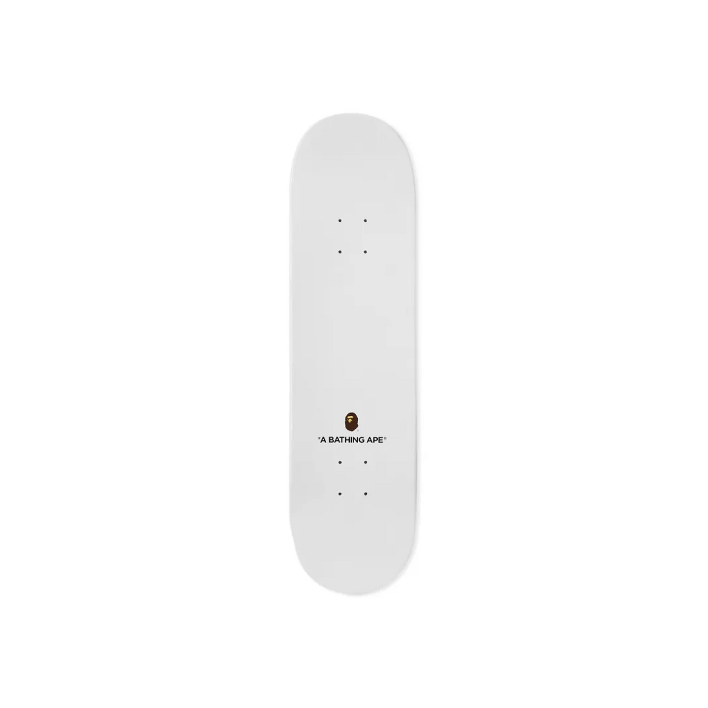 A Bathing Ape Space Camo Skateboard White