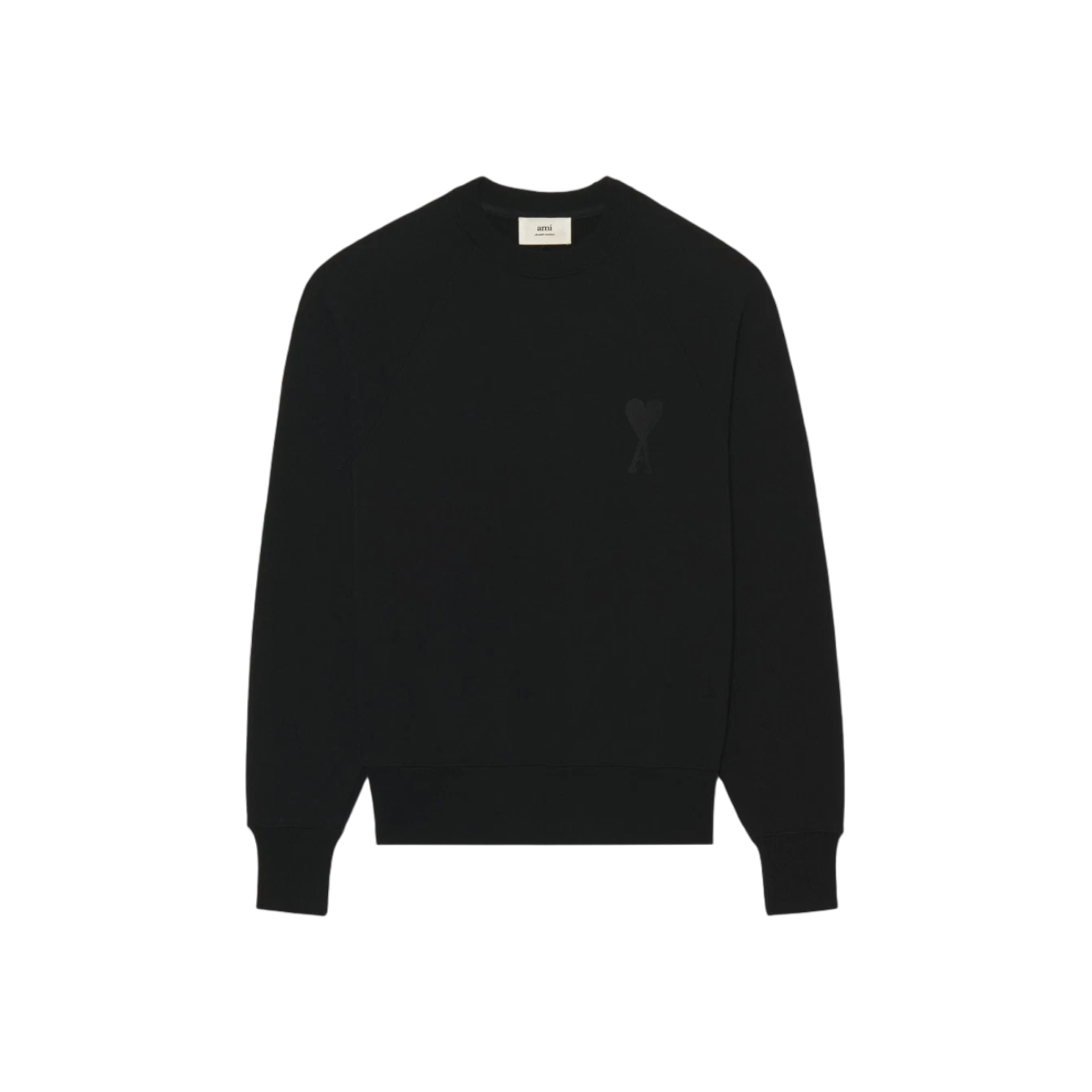 AMI PARIS ADC Tonal Boxy Fit Crewneck Black {SS22) – STEALPLUG KL