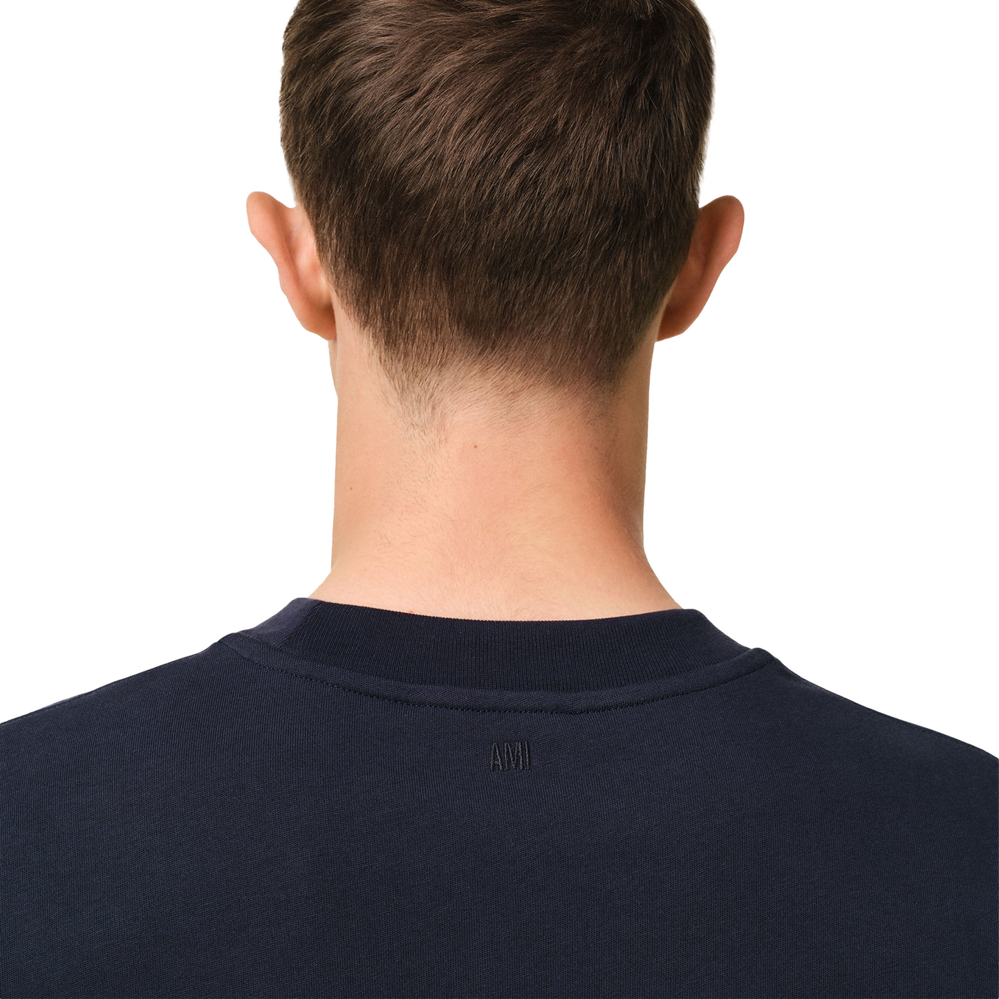 AMI PARIS Ami Paris Patch Tee Navy Blue (SS25)