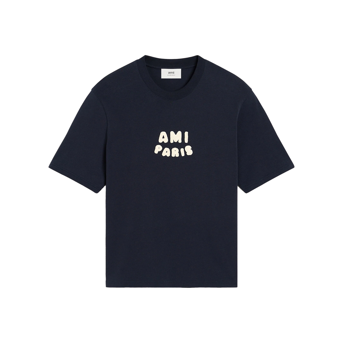 AMI PARIS Ami Paris Patch Tee Navy Blue (SS25)