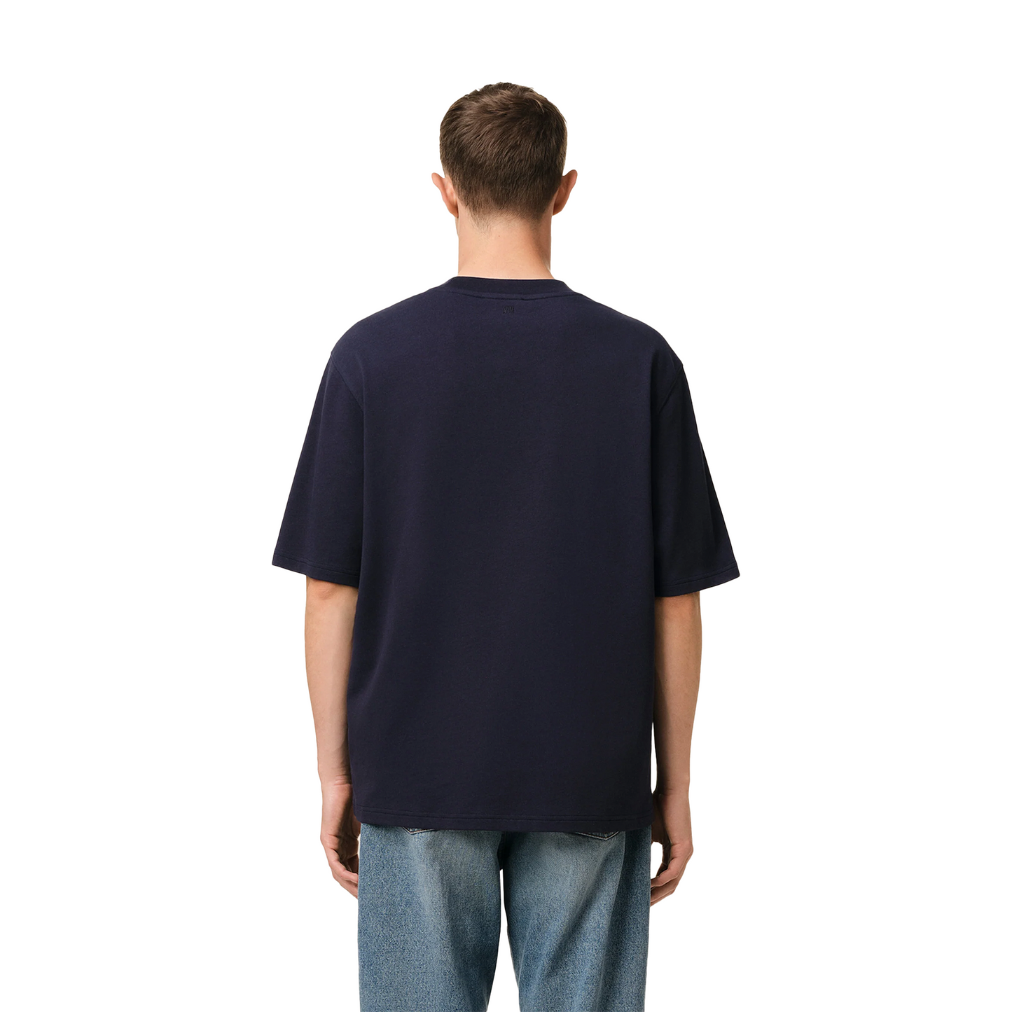 AMI PARIS Ami Paris Patch Tee Navy Blue (SS25)