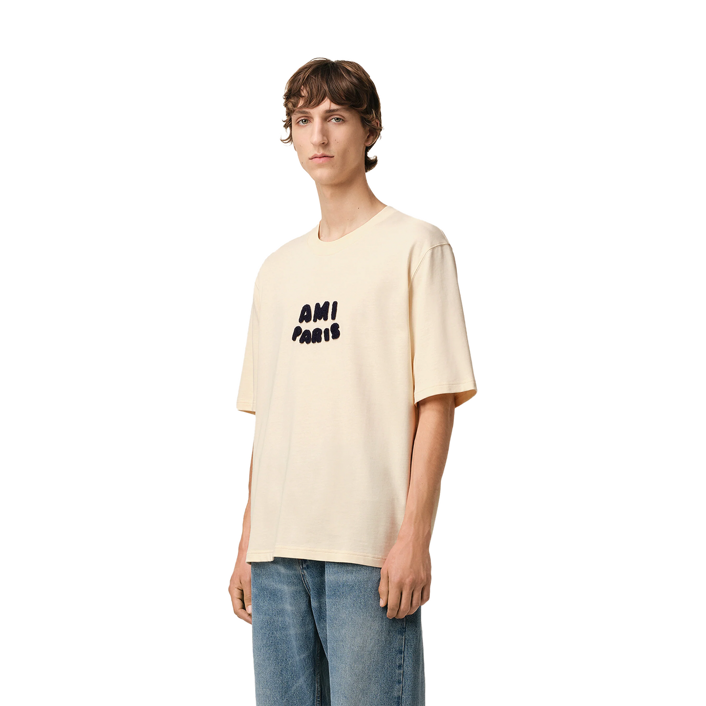 AMI PARIS Ami Paris Patch Tee White Cream (SS25)