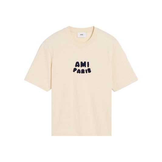 AMI PARIS Ami Paris Patch Tee White Cream (SS25)