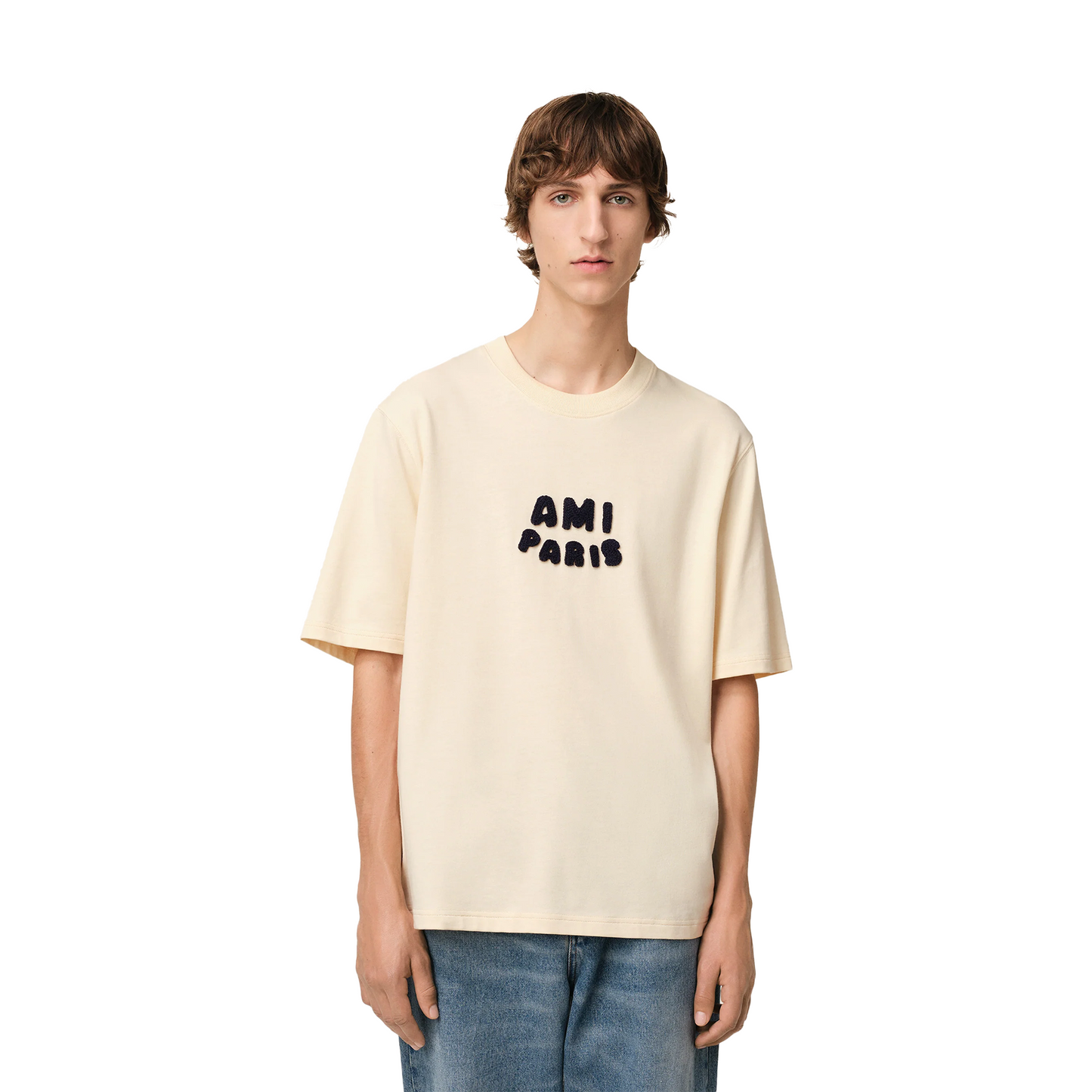 AMI PARIS Ami Paris Patch Tee White Cream (SS25)