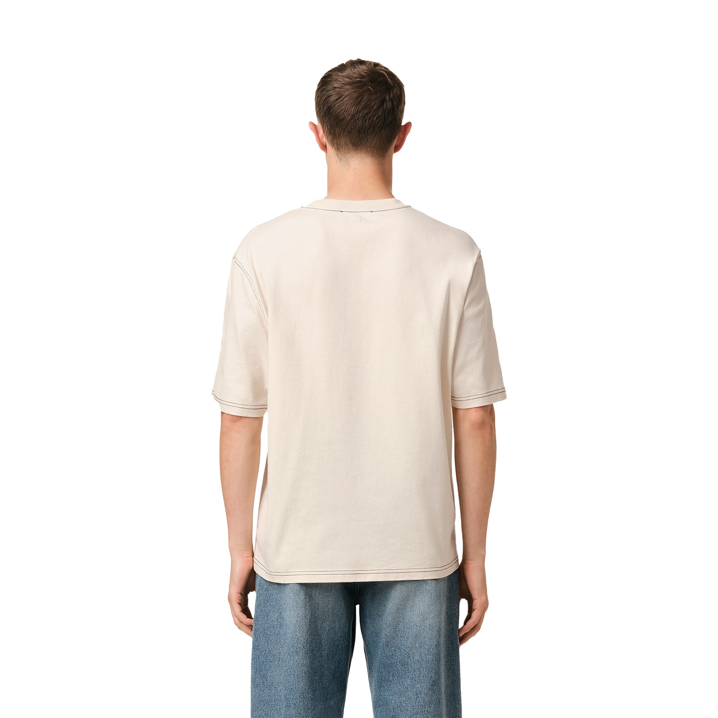 AMI PARIS Ami Signature Tee White Cream (SS25)