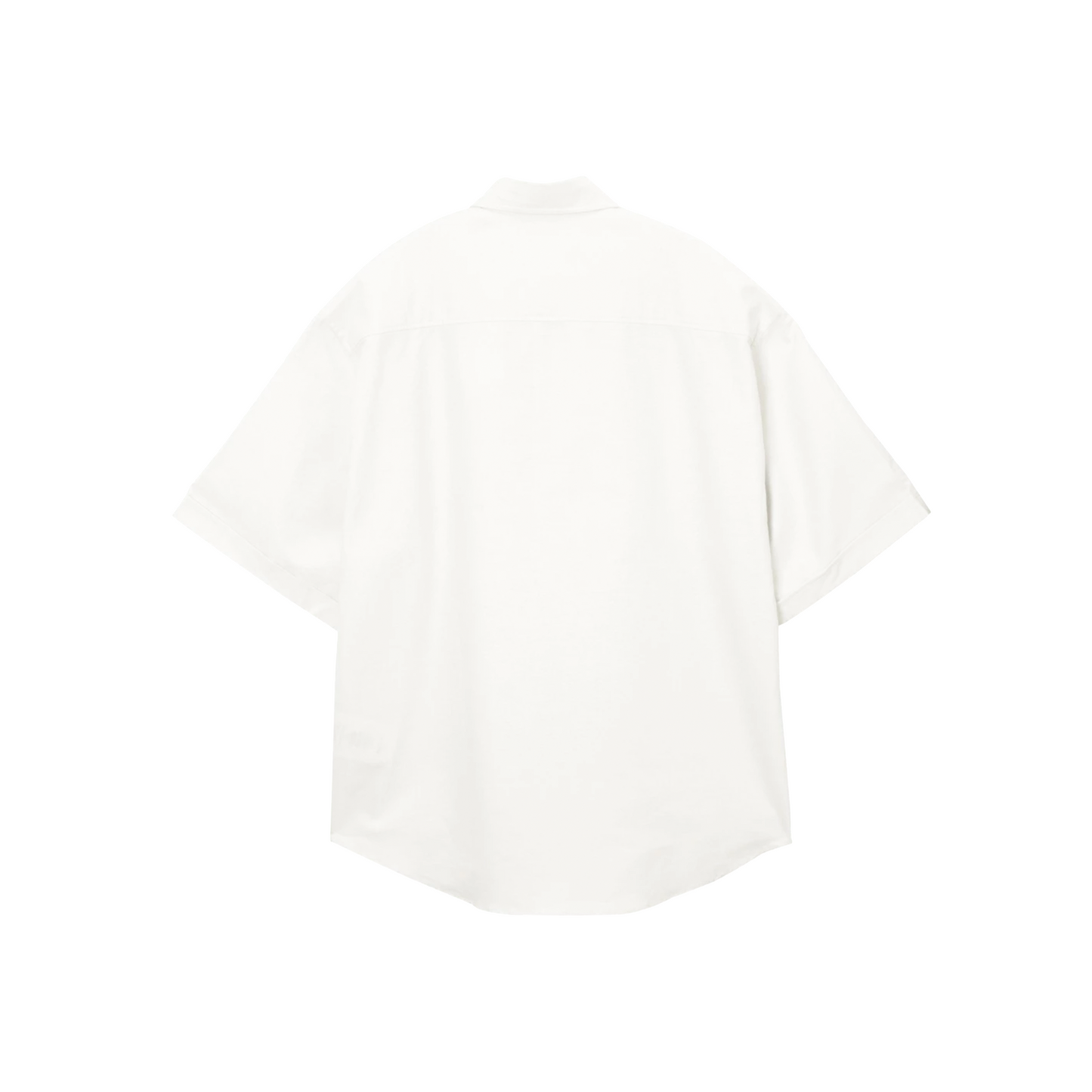 AMI PARIS Cotton Boxy Fit Short Sleeves Shirt White (SS24)