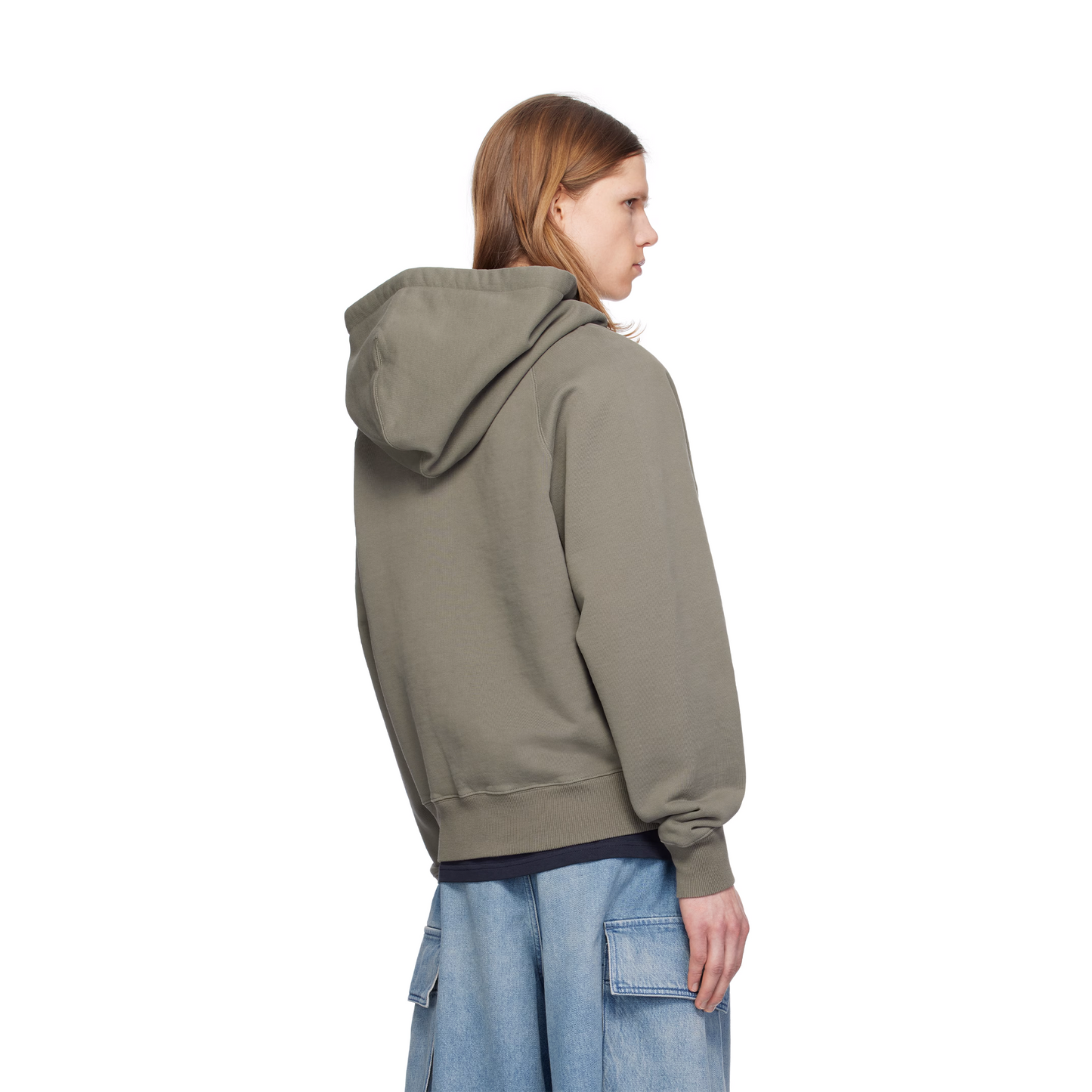 AMI PARIS Tonal Ami de Coeur Hoodie Smoke Grey (SS25)