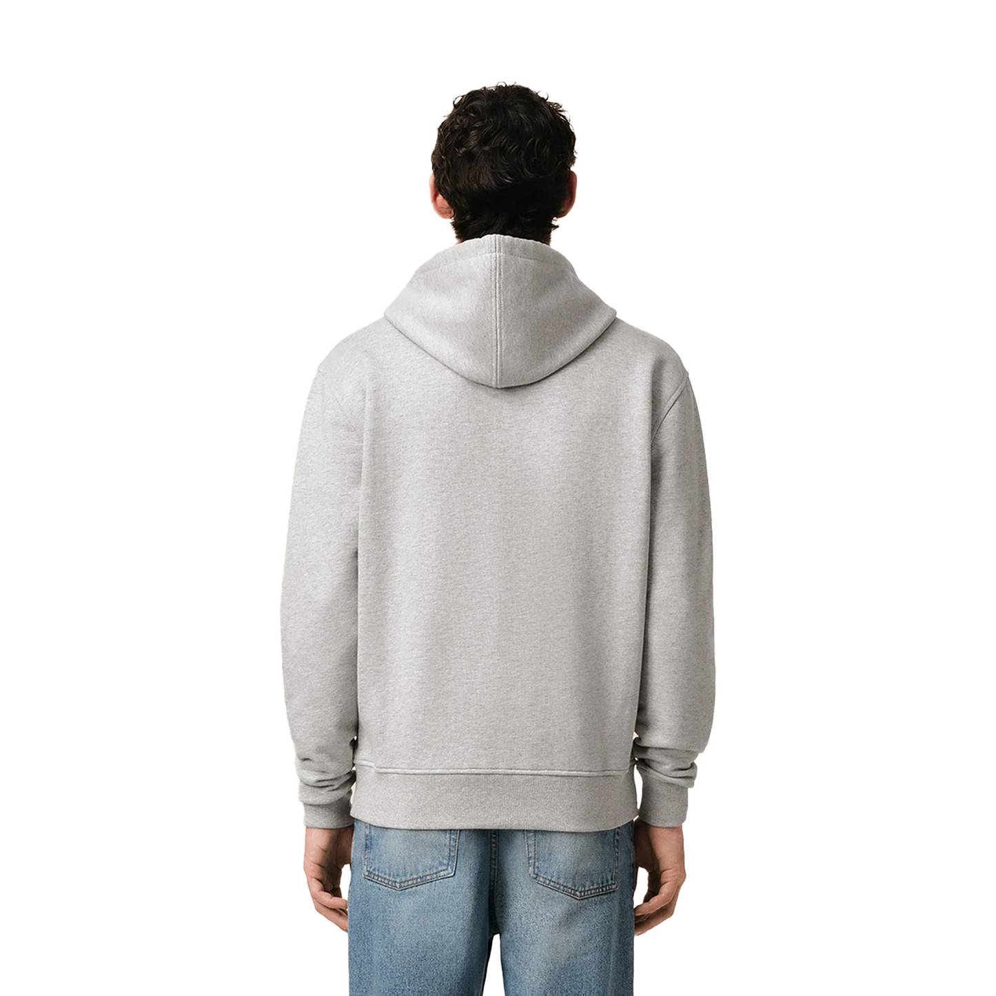 AMI PARIS Ami De Coeur Zipped Hoodie Heather Ash Grey (SS24)