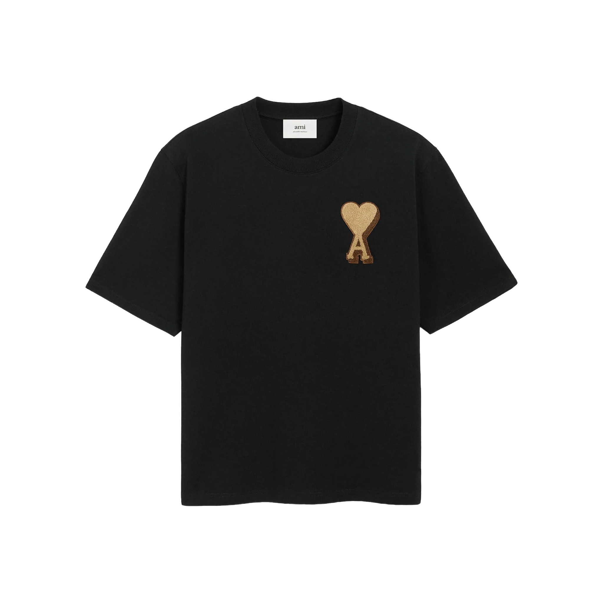 AMI Paris ADC Embossed Logo Tee Black (FW25) – STEALPLUG KL