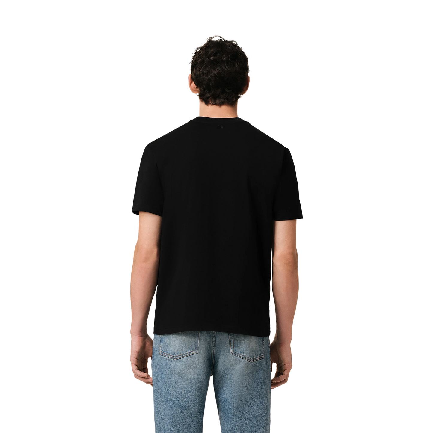 AMI PARIS Classic Fit Ami De Coeur Tee Black/Red (SS24)