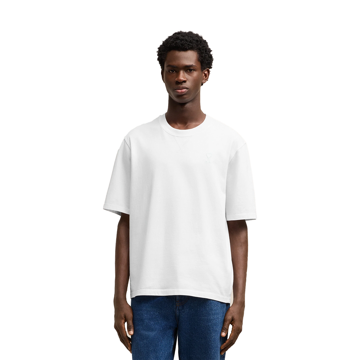 AMI PARIS De Coeur Heavy Jersey Tee White (FW24)