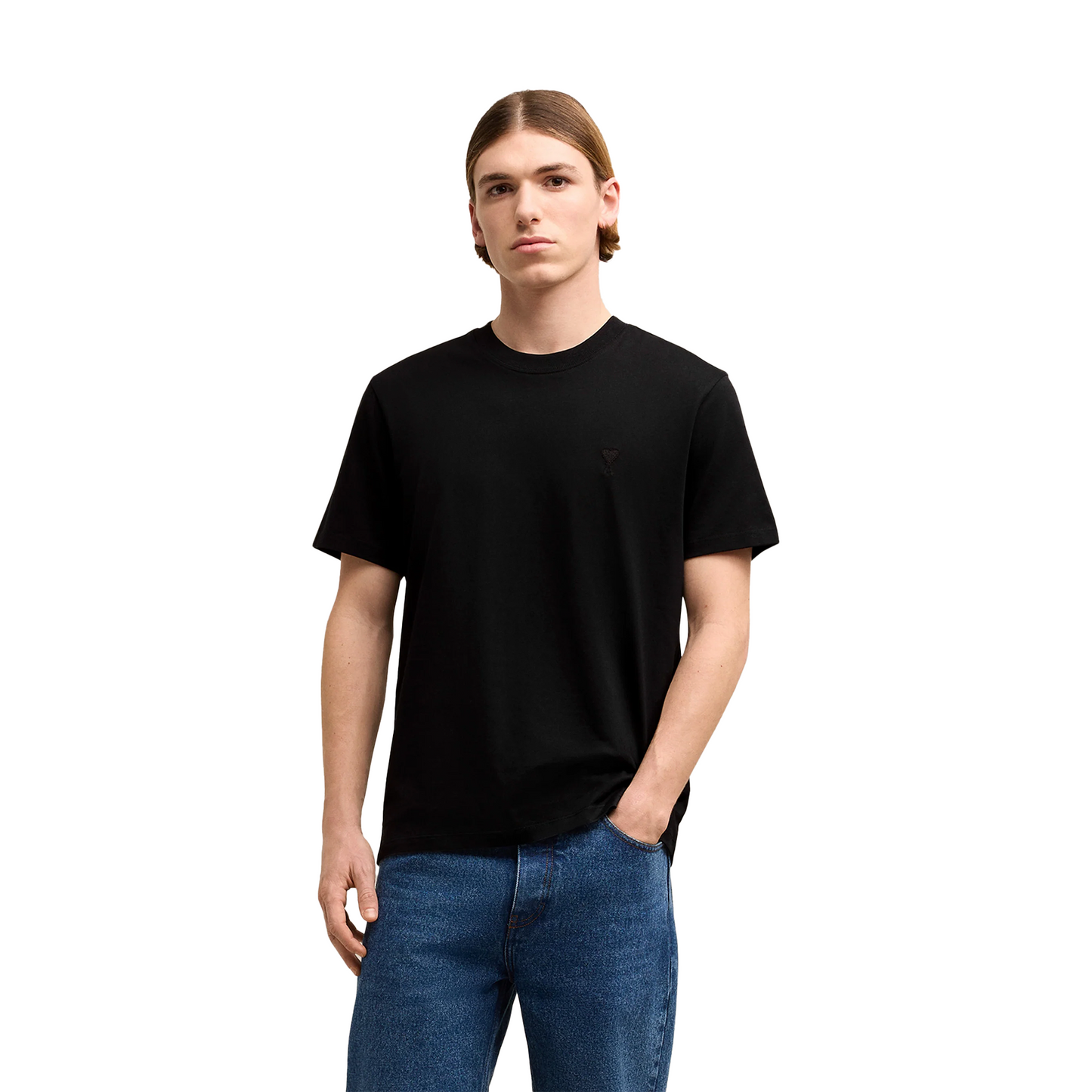AMI PARIS De Coeur Jersey Tee Black (FW24)