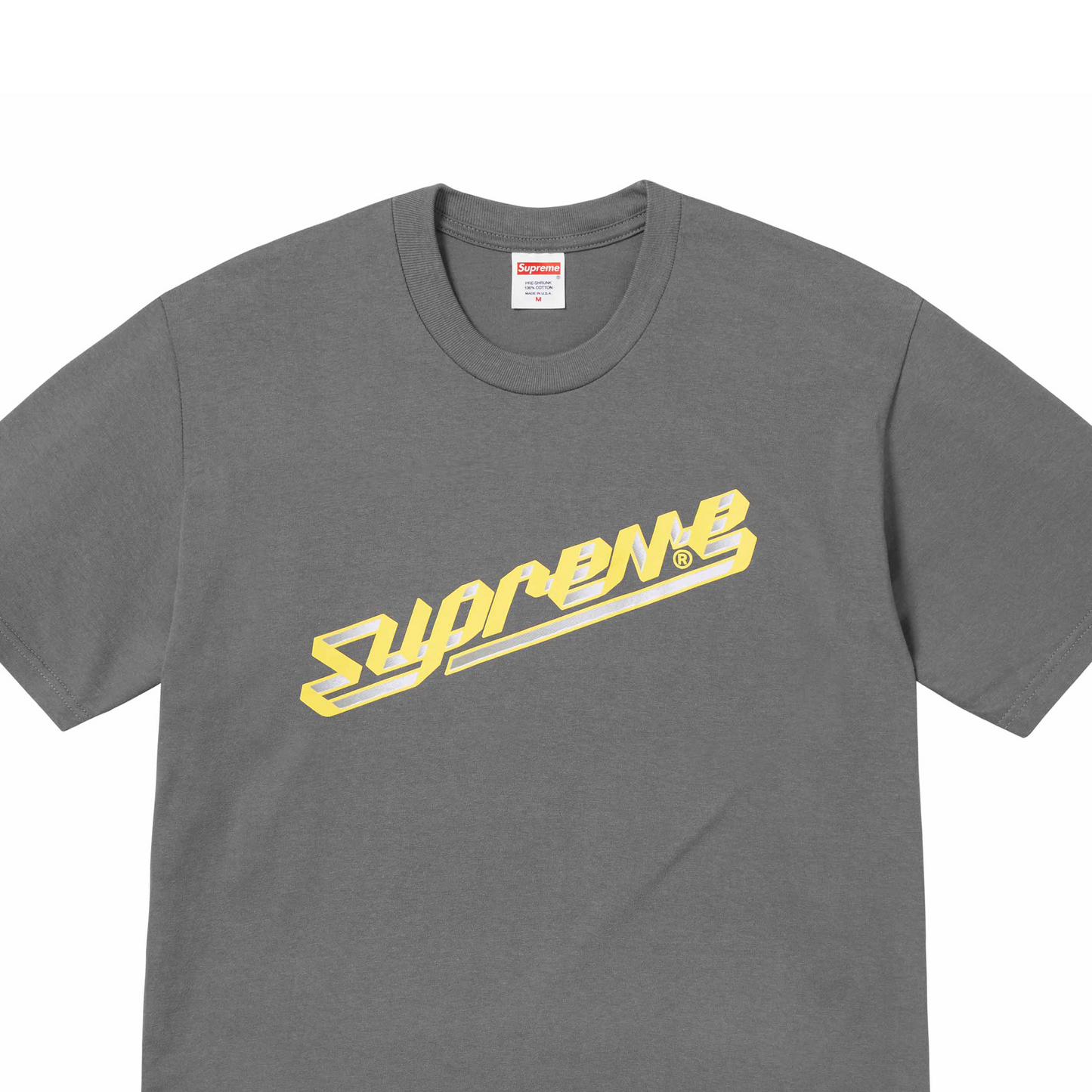Supreme Banner Tee Charcoal (FW23)