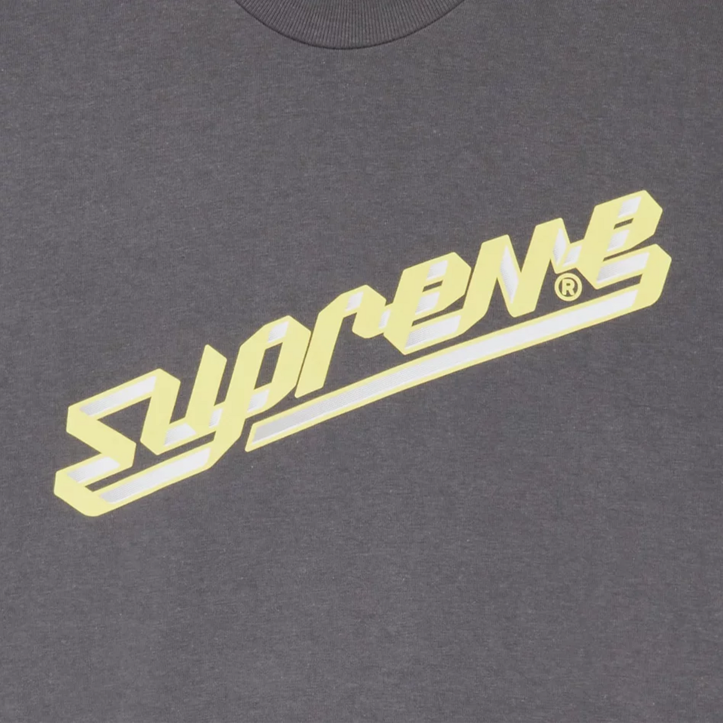 Supreme Banner Tee Charcoal (FW23)