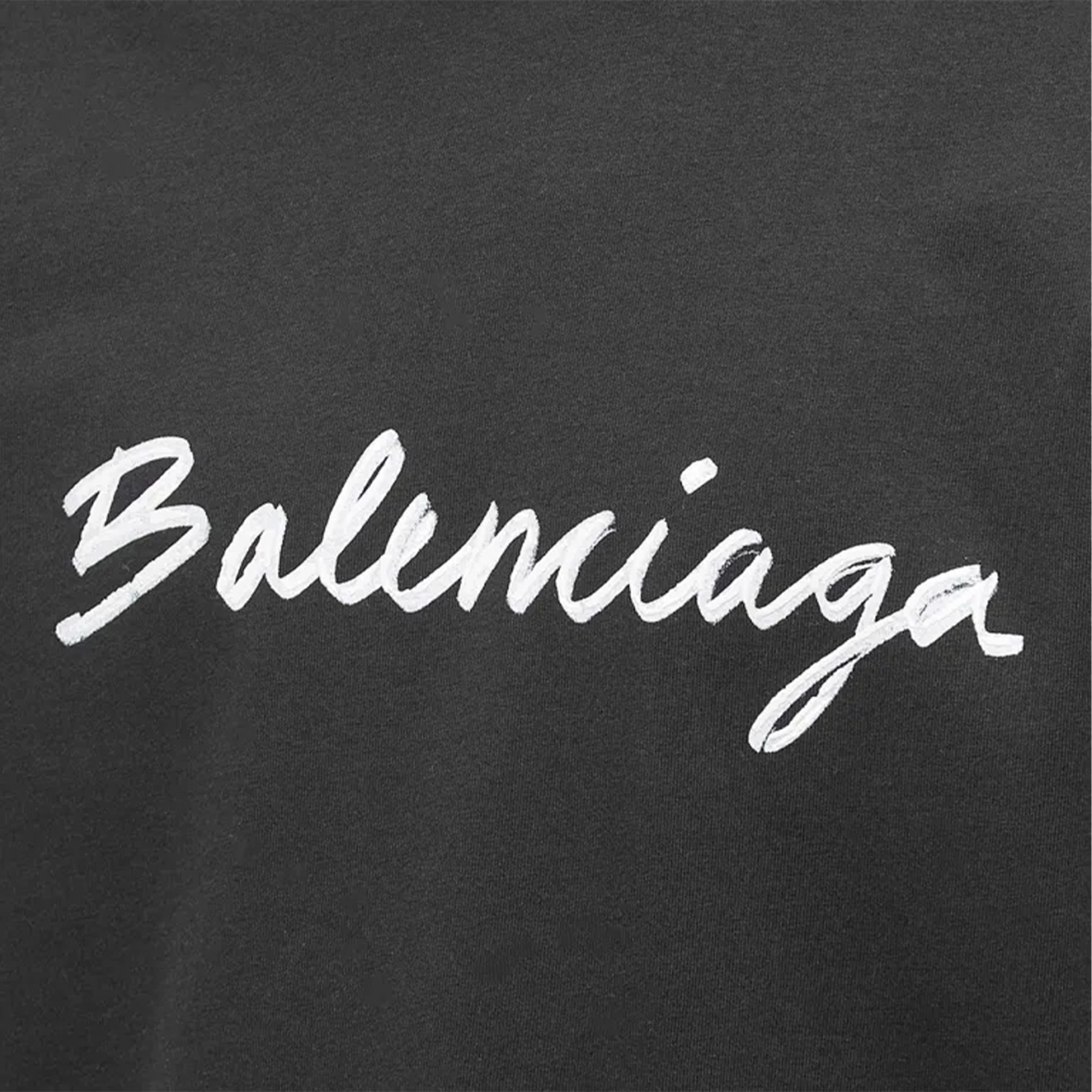 BALENCIAGA Script Logo Tee Black