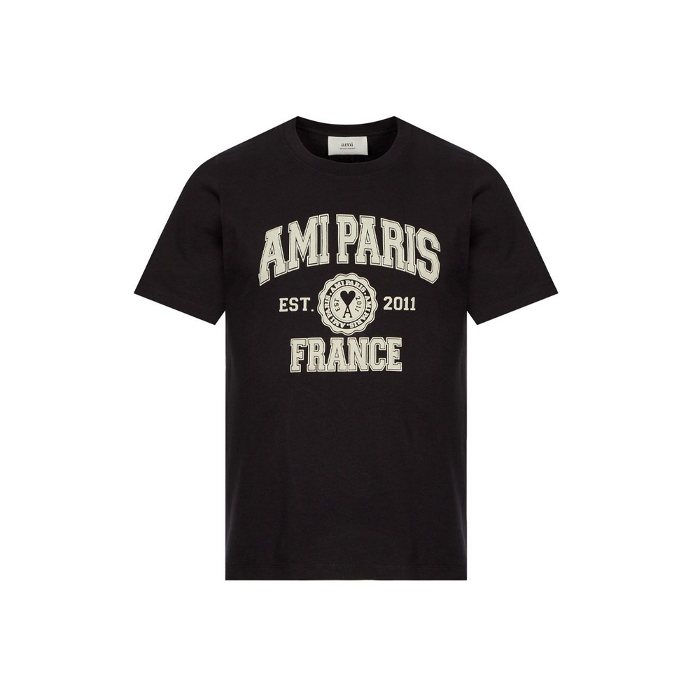 AMI PARIS France Tee Black (FW22)