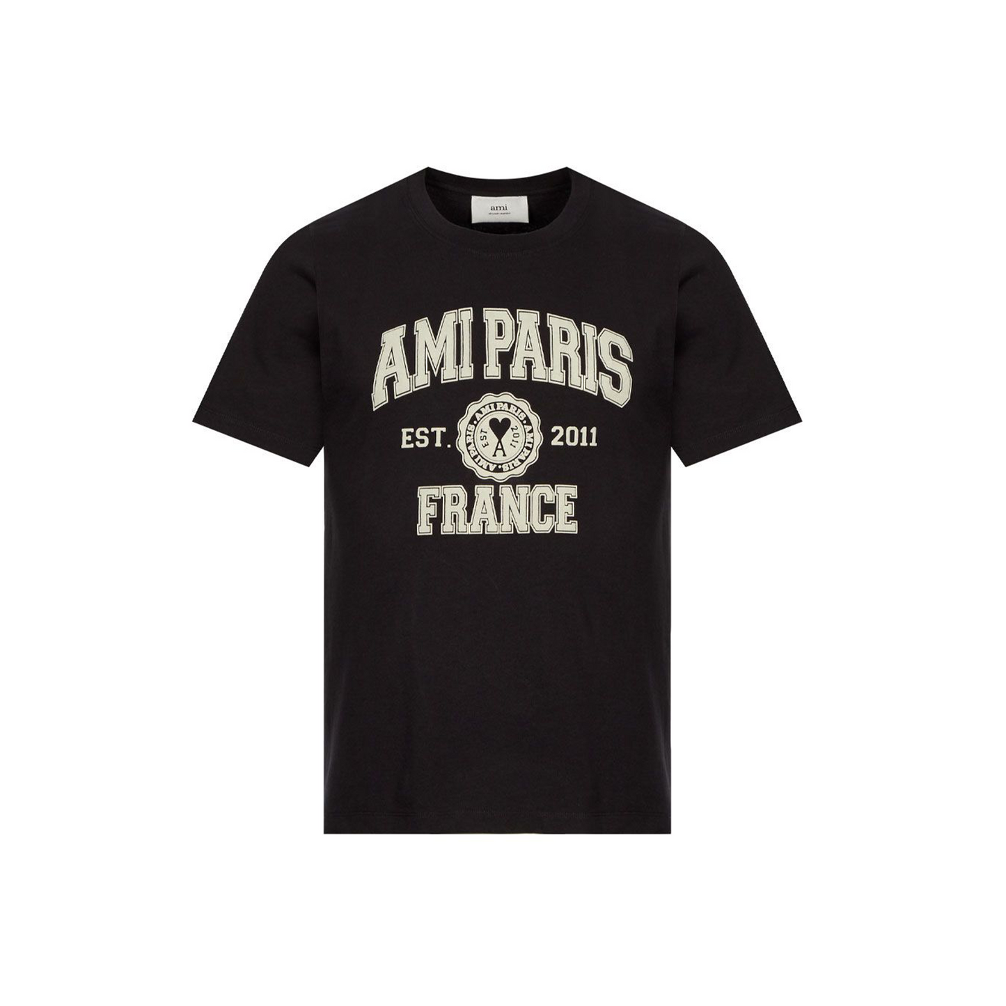 AMI Paris France Tee Black (FW22)