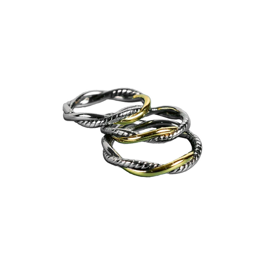 EK Collection Aurora Destiny Ring Silver/Gold (SS25)