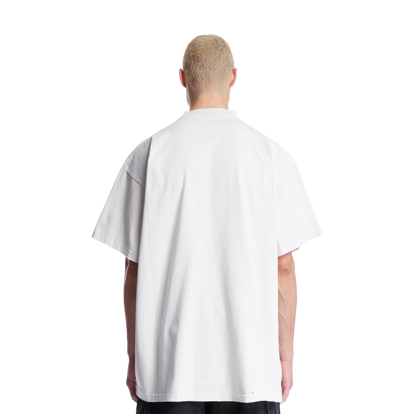 BALENCIAGA 3B Liquefied Oversized Fit Tee White (SS25)