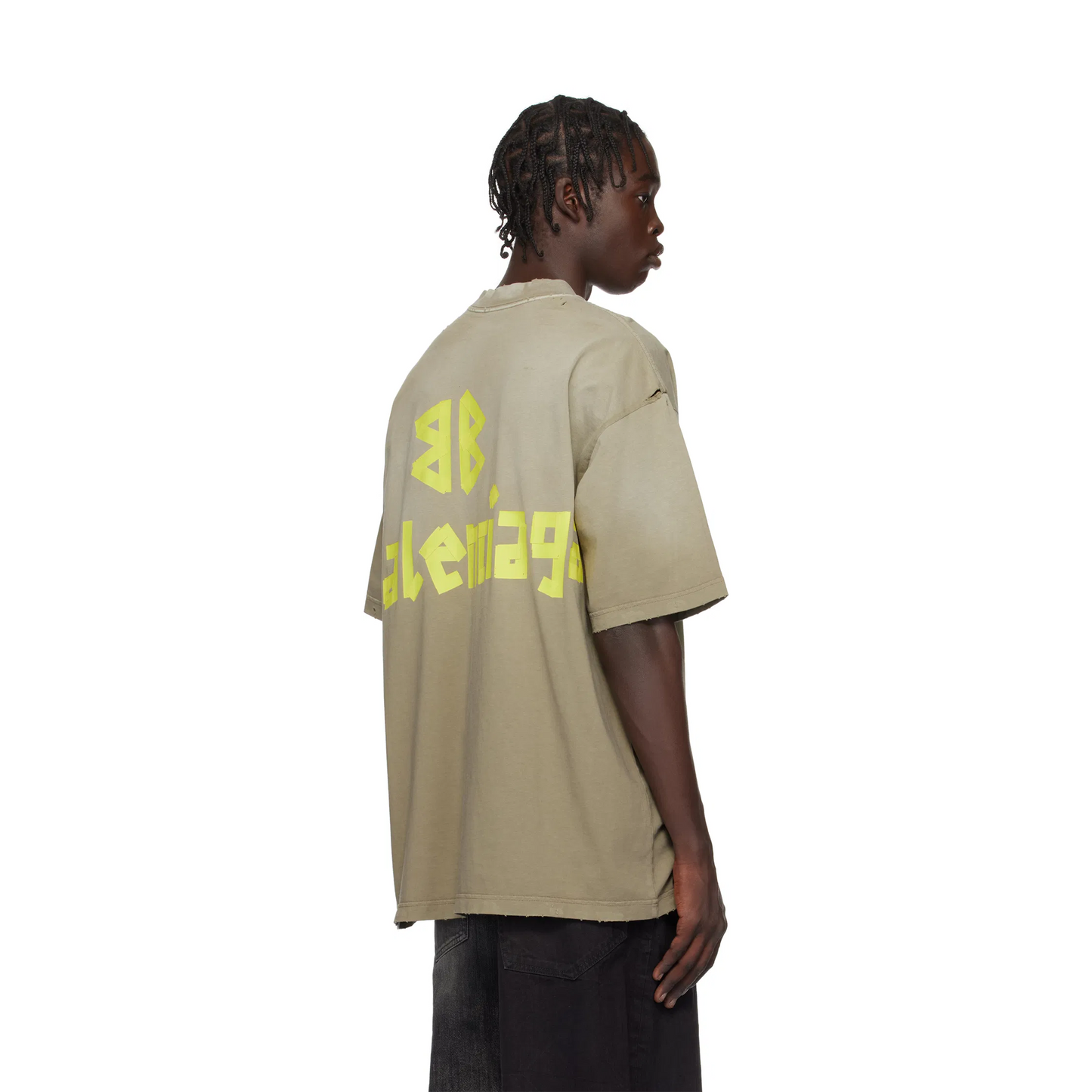 BALENCIAGA New Tape Type TR Medium Fit Tee Army Green (SS25)