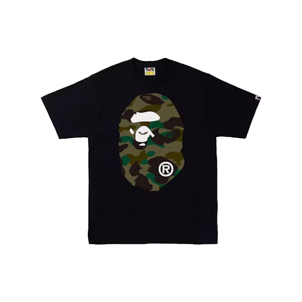 BAPE ABC Camo Big Ape Head Tee Black/Green (SS21)