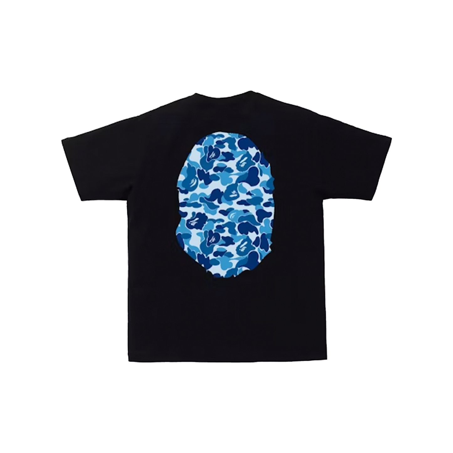 BAPE ABC Camo Big Ape Head Tee Black/Blue (SS21)