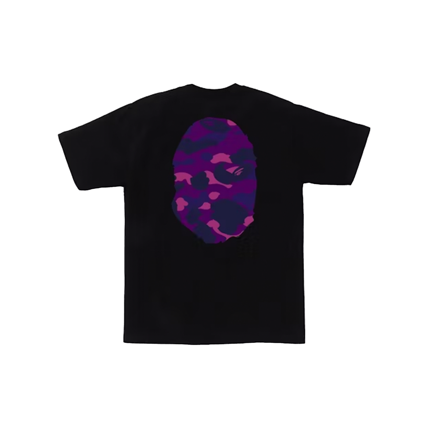 BAPE Colour Camo Big Ape Head Tee Black/Purple (SS23)